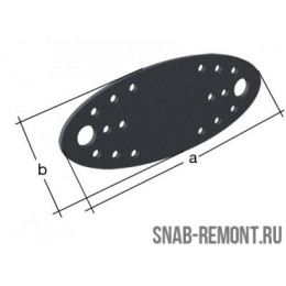 Пластина перфо Овадо оц. серая 135x55 SB