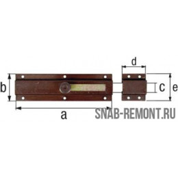 Ригель дверной воронен. 200x57x25мм